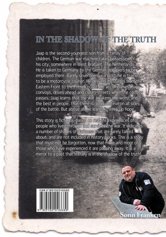Achterkant van In the shadow of the truth