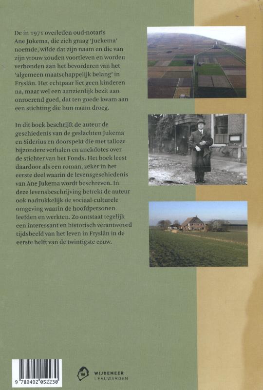 Achterkant van Ju(c)kema-Siderius. De families, het goed en het fon