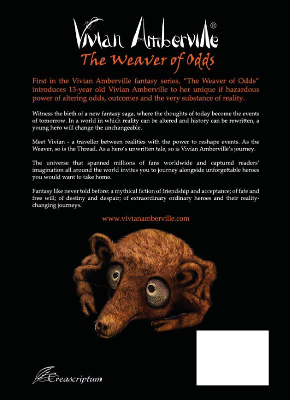 Achterkant van Vivian Amberville - The Weaver of Odds