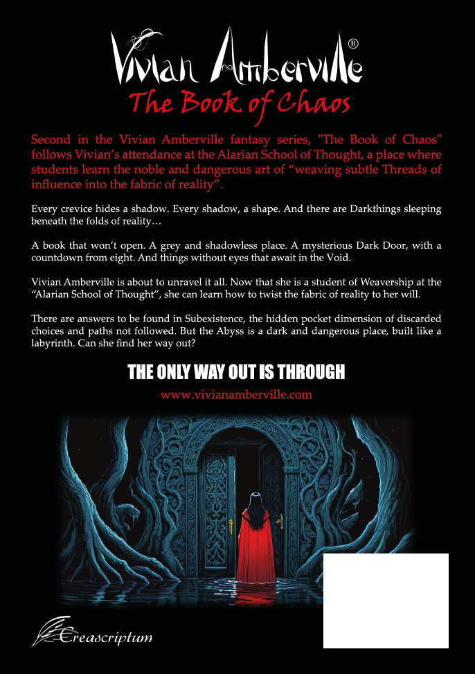 Achterkant van Vivian Amberville - The Book of Chaos