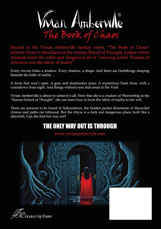 Achterkant van Vivian Amberville - The Book of Chaos