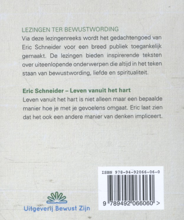 Achterkant van Leven vanuit het hart