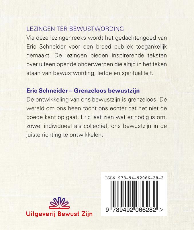 Achterkant van Grenzeloos bewustzijn