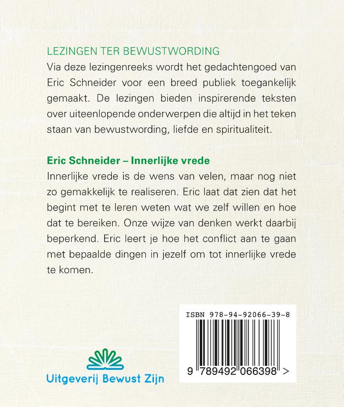 Achterkant van Innerlijke vrede