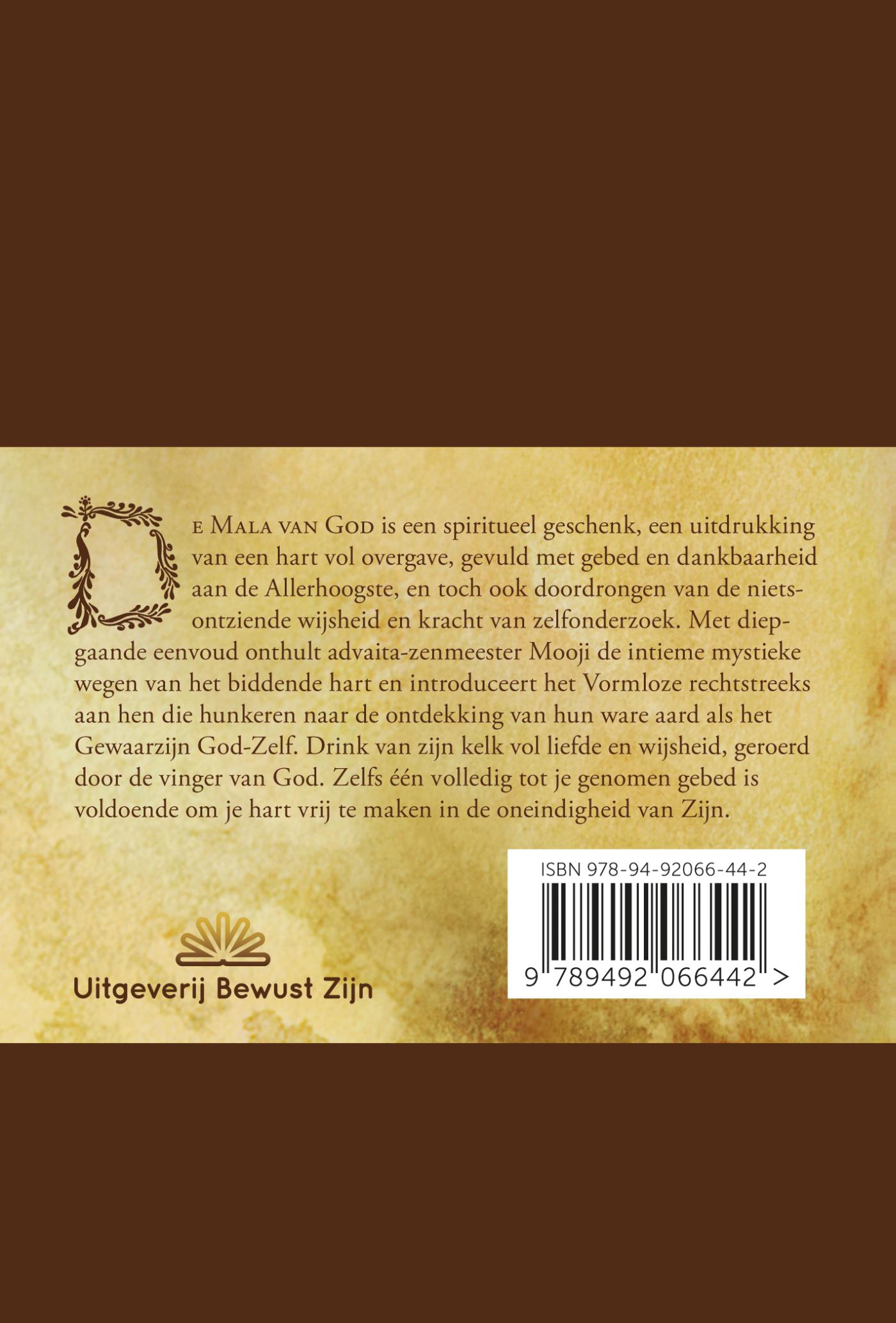 Achterkant van De Mala van God