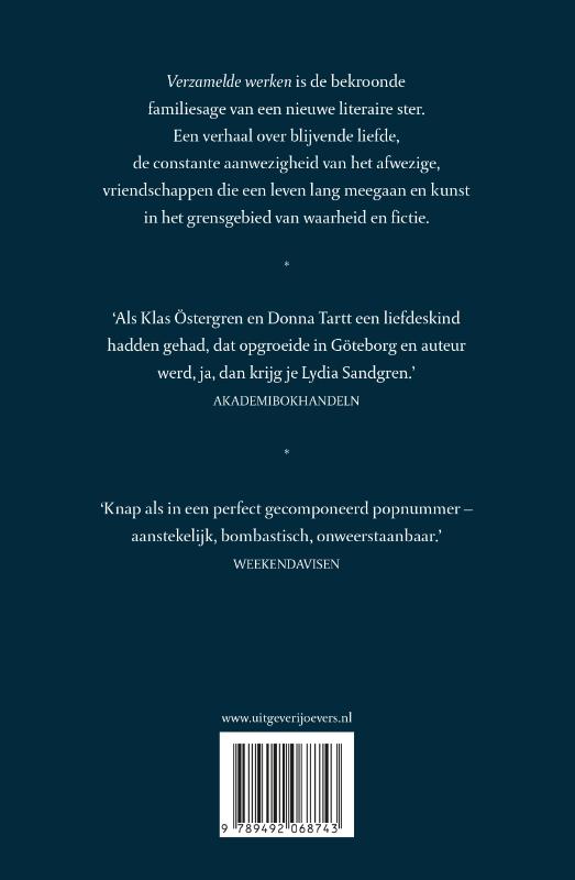 Achterkant van Verzamelde werken