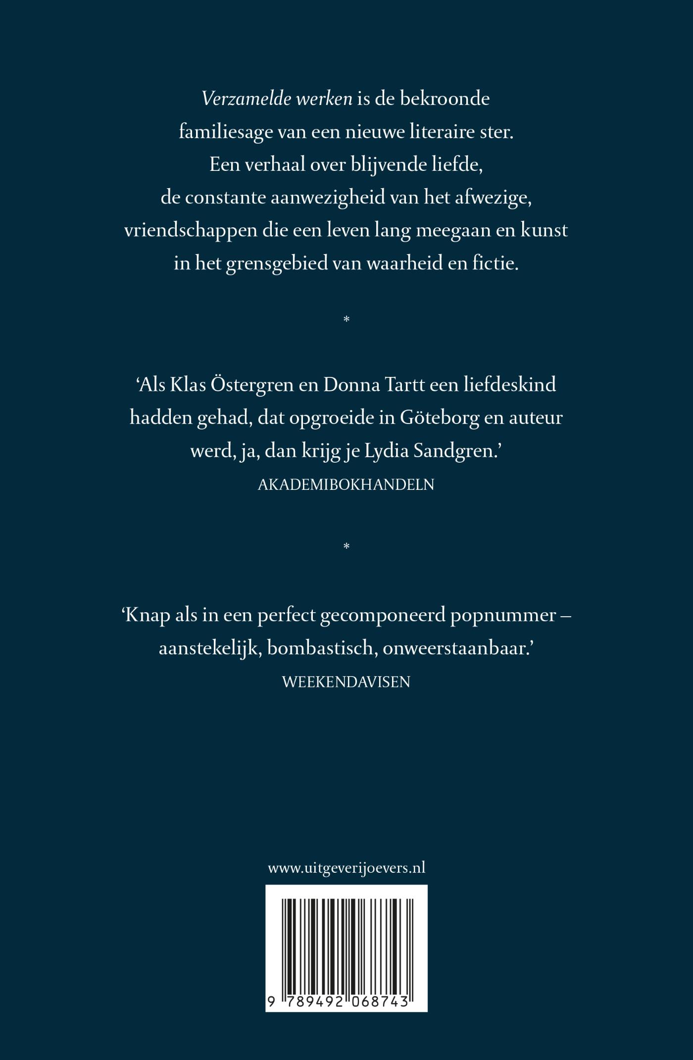 Achterkant van Verzamelde werken