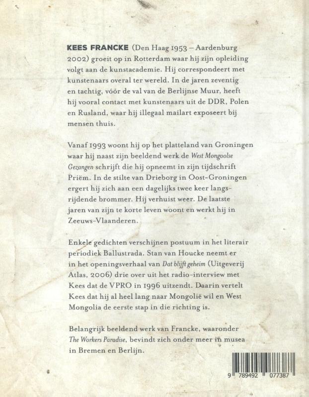 Achterkant van West Mongoolse gezangen