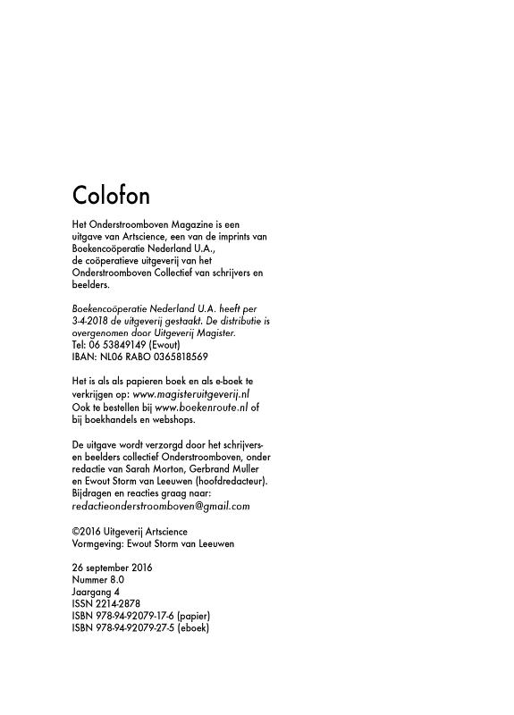 Achterkant van Onderstroomboven Magazine 8.0