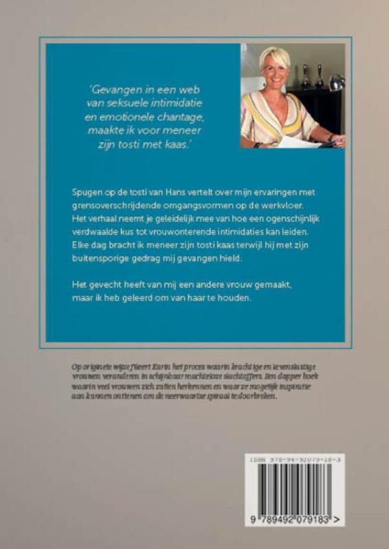 Achterkant van Spugen op de tosti van Hans
