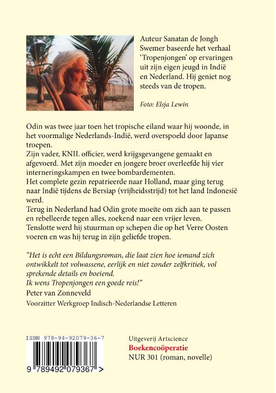 Achterkant van Tropenjongen