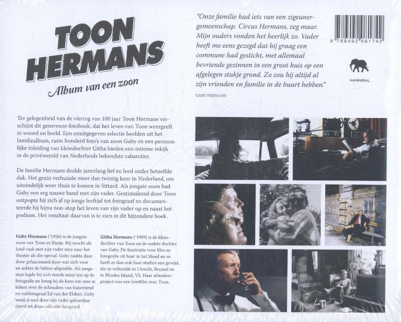 Achterkant van Toon Hermans