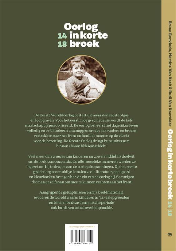 Achterkant van Oorlog in korte broek '14-'18