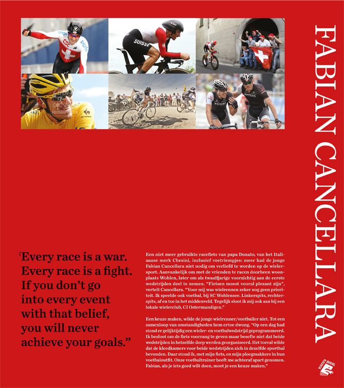 Achterkant van Fabian Cancellara