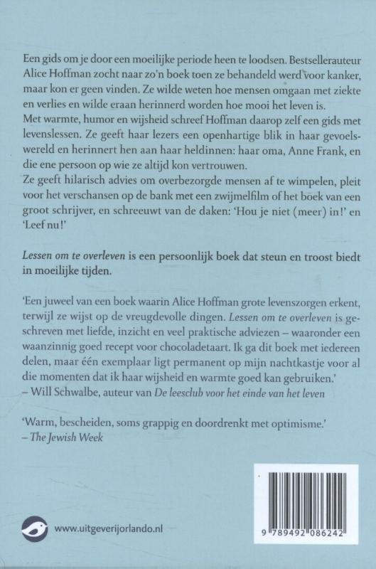 Achterkant van Lessen om te overleven