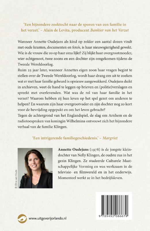 Achterkant van Een familie in het verzet