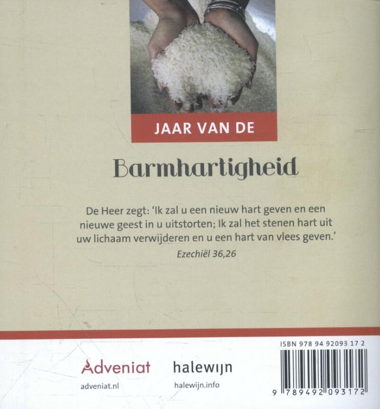 Achterkant van Jaar van de Barmhartigheid
