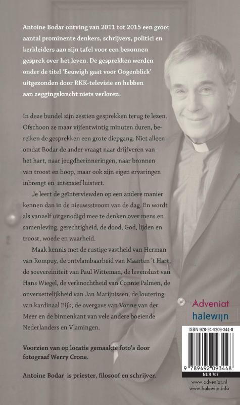 Achterkant van Eeuwig gaat voor oogenblick