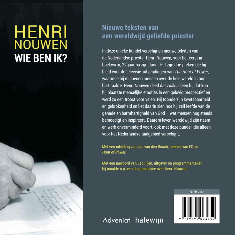 Achterkant van Wie ben ik
