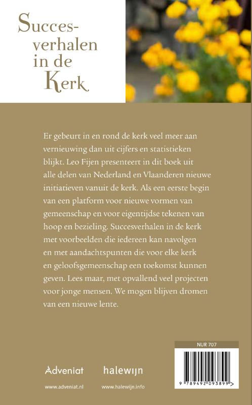 Achterkant van Succesverhalen in de Kerk