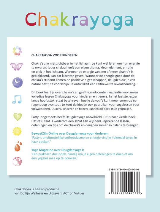 Achterkant van Chakrayoga voor kinderen