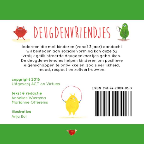 Achterkant van Deugdenvriendjes