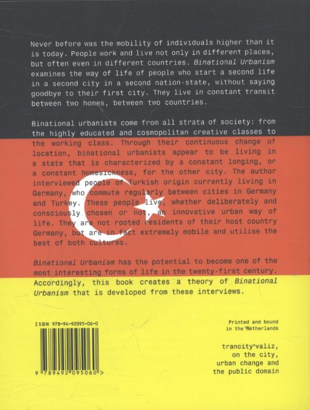 Achterkant van Binational Urbanism