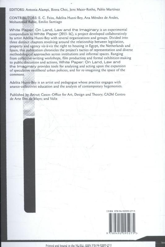 Achterkant van White paper on land, law and the imaginary