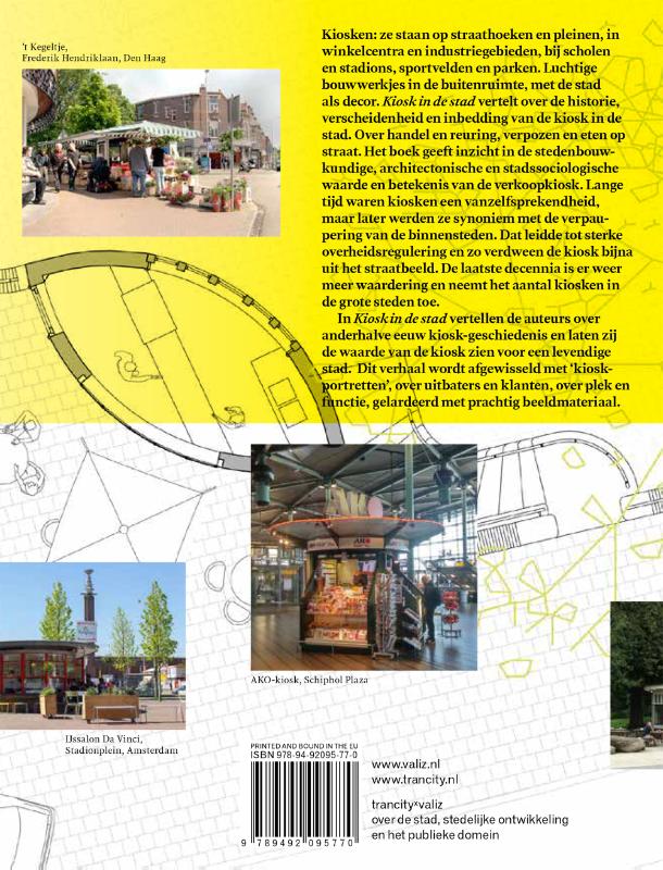 Achterkant van Kiosk in de stad