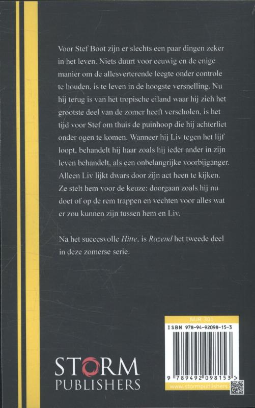 Achterkant van Razend