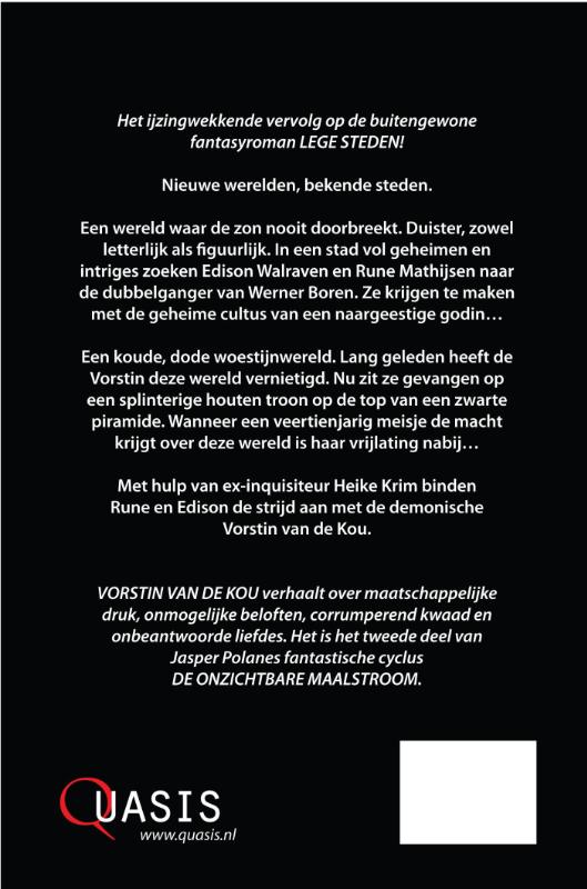 Achterkant van Vorstin van de kou