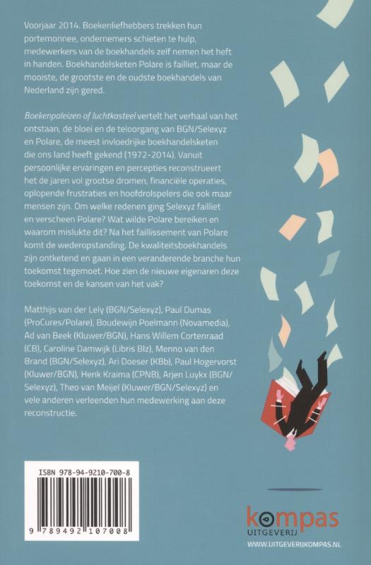 Achterkant van Boekenpaleizen of luchtkasteel