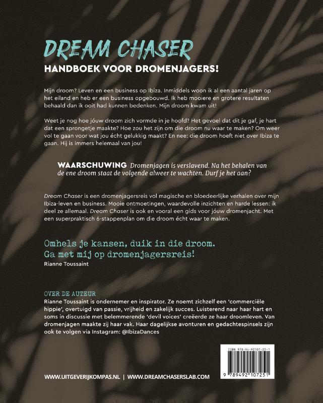 Achterkant van Dream Chaser