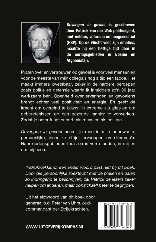 Achterkant van Gevangen in gevoel