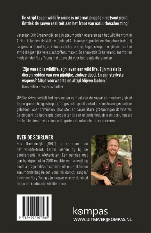 Achterkant van Wildlife crime