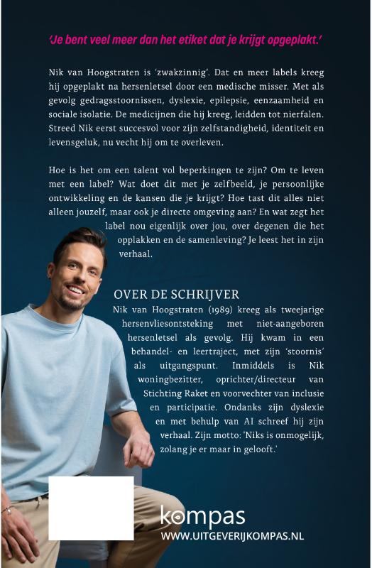 Achterkant van Ik ben geen label
