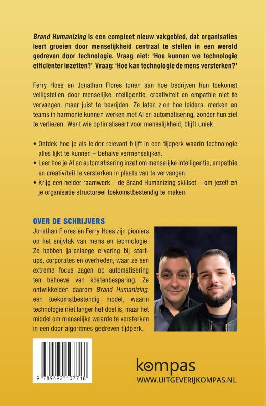 Achterkant van Brand Humanizing