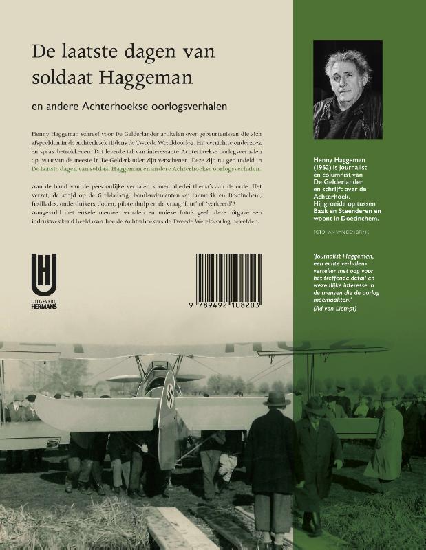 Achterkant van De laatste dagen van soldaat Haggeman
