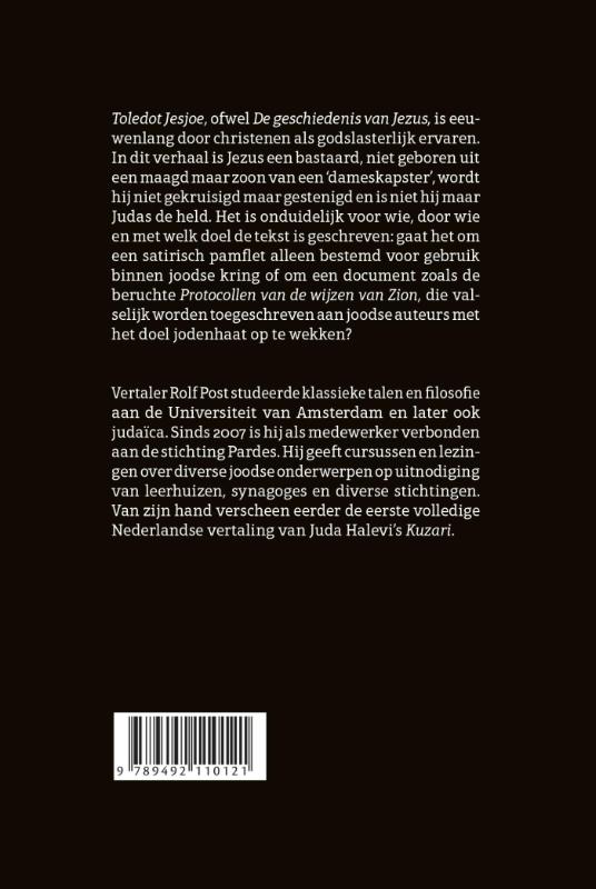 Achterkant van Toledot Jesjoe