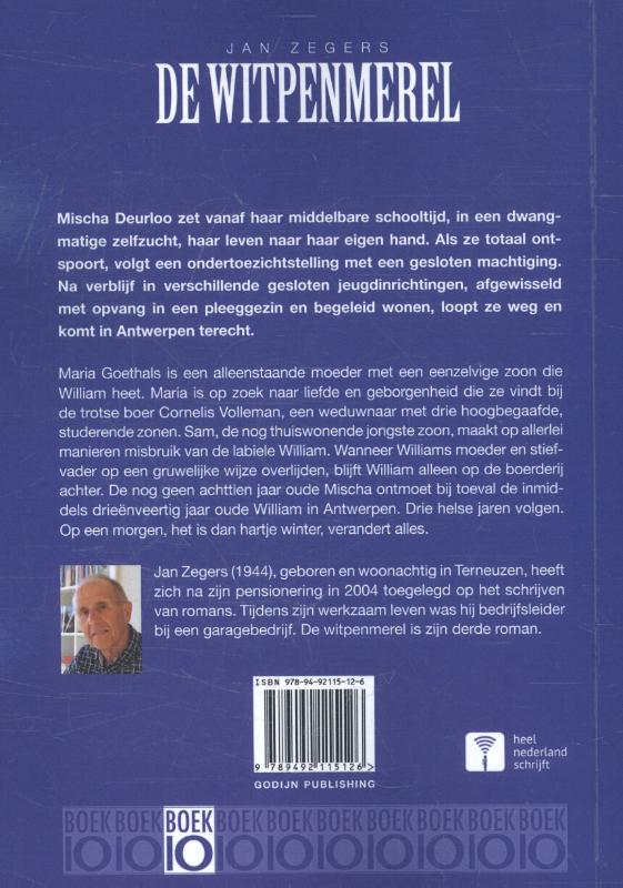 Achterkant van De witpenmerel