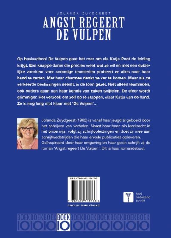 Achterkant van Angst regeert de vulpen