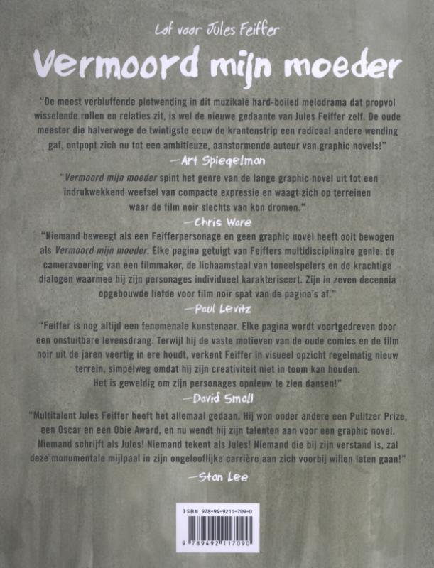 Achterkant van Dood mijn moeder