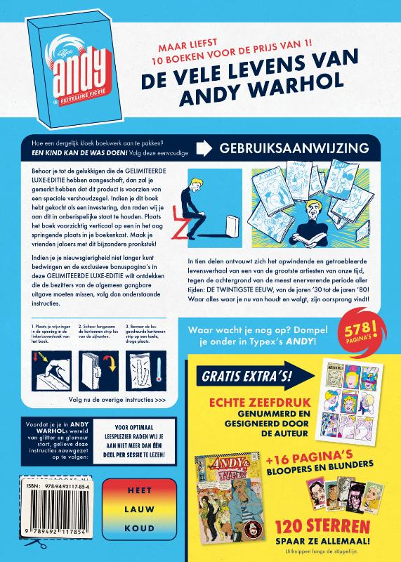 Achterkant van Andy