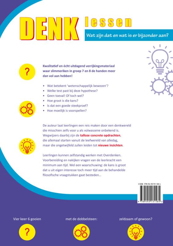 Achterkant van wetenschap voor groep 8