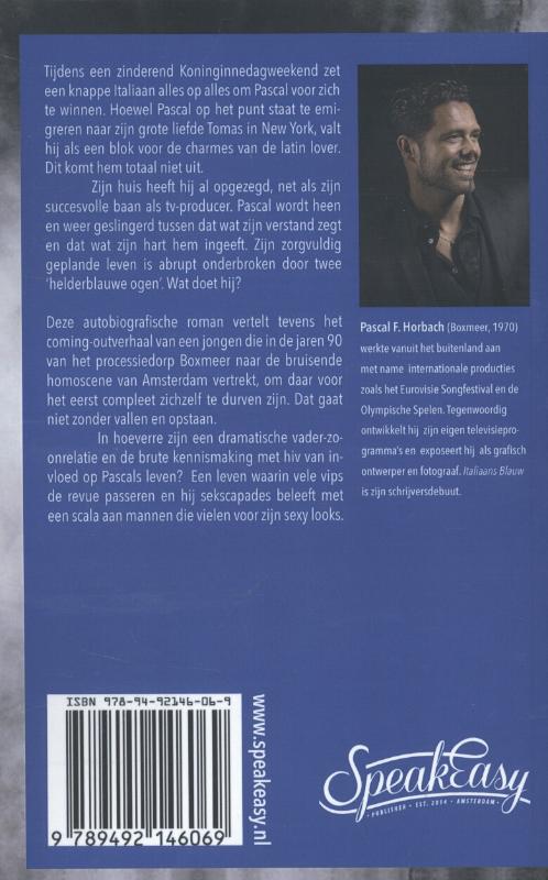 Achterkant van Italiaans blauw
