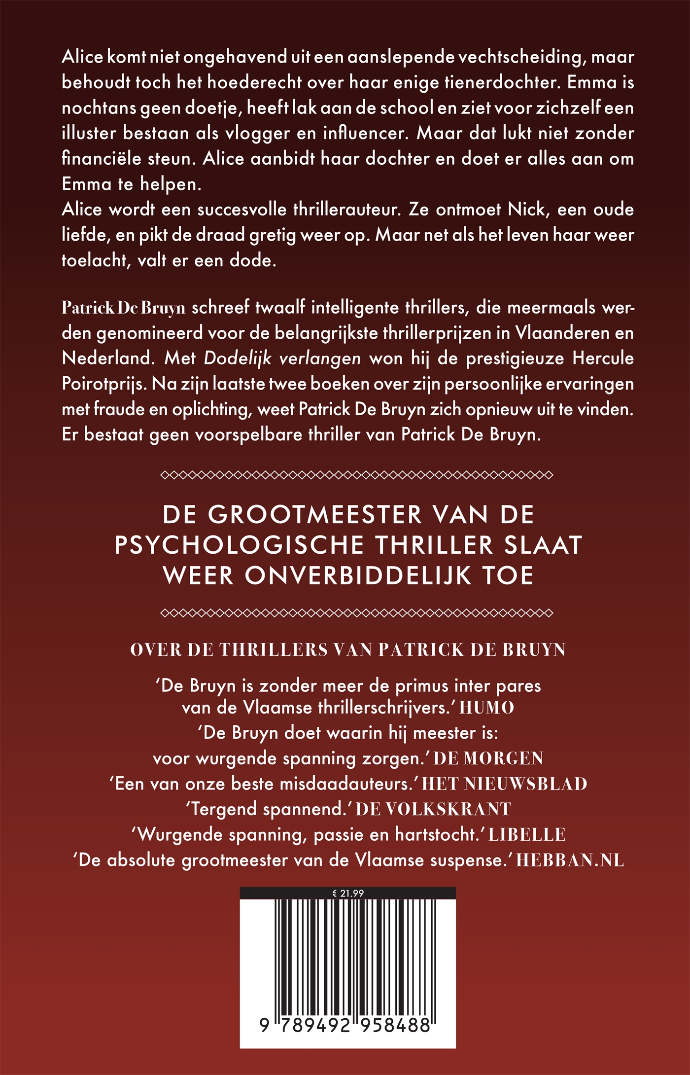 Achterkant van De vrouw die liefhad