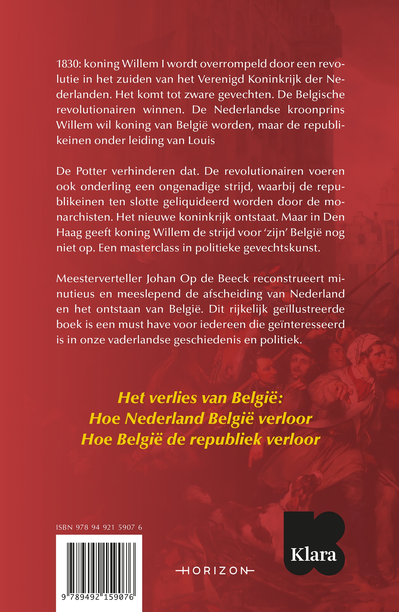 Achterkant van Het verlies van België