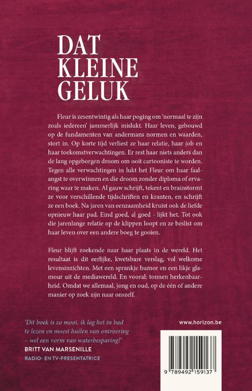 Achterkant van Dat kleine geluk