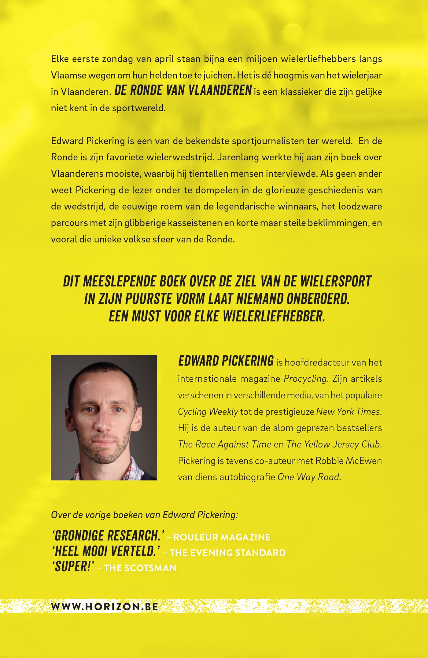 Achterkant van De Ronde van Vlaanderen