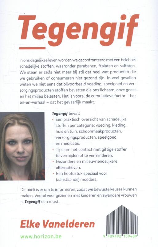 Achterkant van Tegengif
